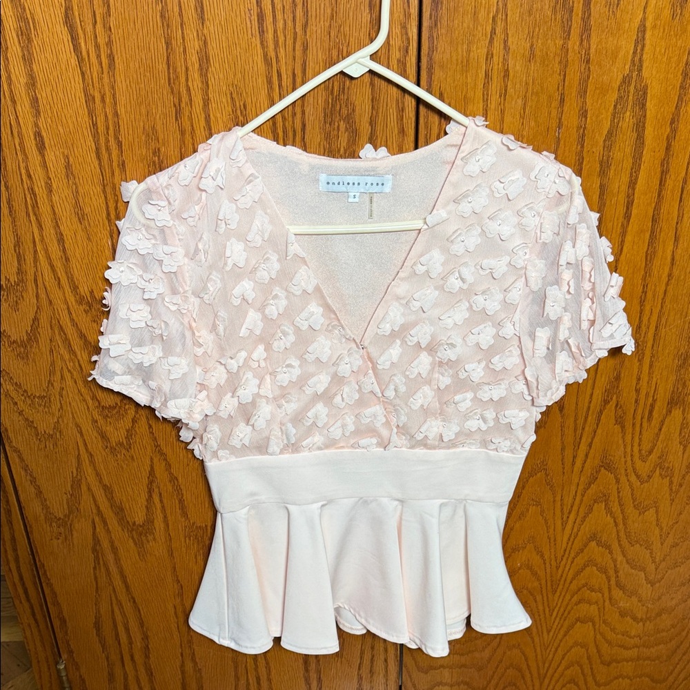 Endless Rose Pink Floral Blouse